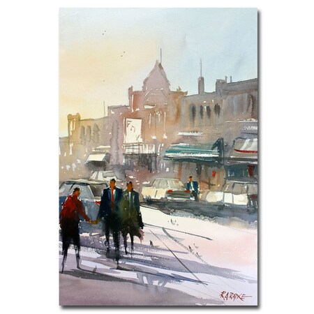 Trademark Fine Art Ryan Radke 'Meet Me Downtown' Canvas Art, 16x24 RAR0036-C1624GG